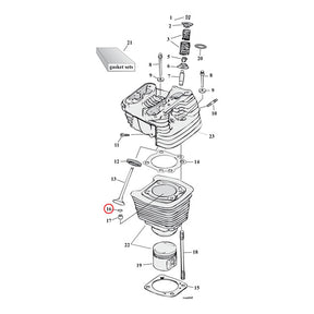 Cometic o-ring, cyl. head / oil pump body / crankcase OIL PUMP SEALS Cometic