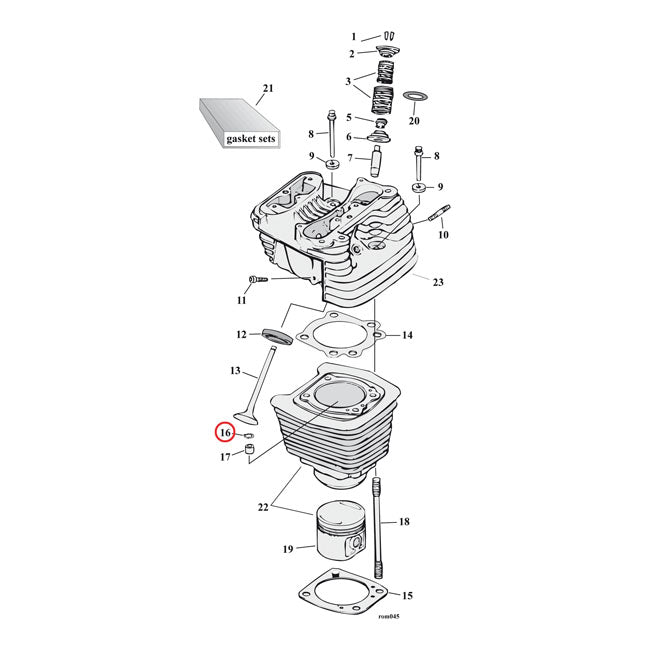 Cometic o-ring, cyl. head / oil pump body / crankcase OIL PUMP SEALS Cometic