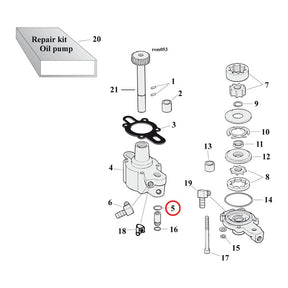 Cometic o-ring, cyl. head / oil pump body / crankcase OIL PUMP SEALS Cometic