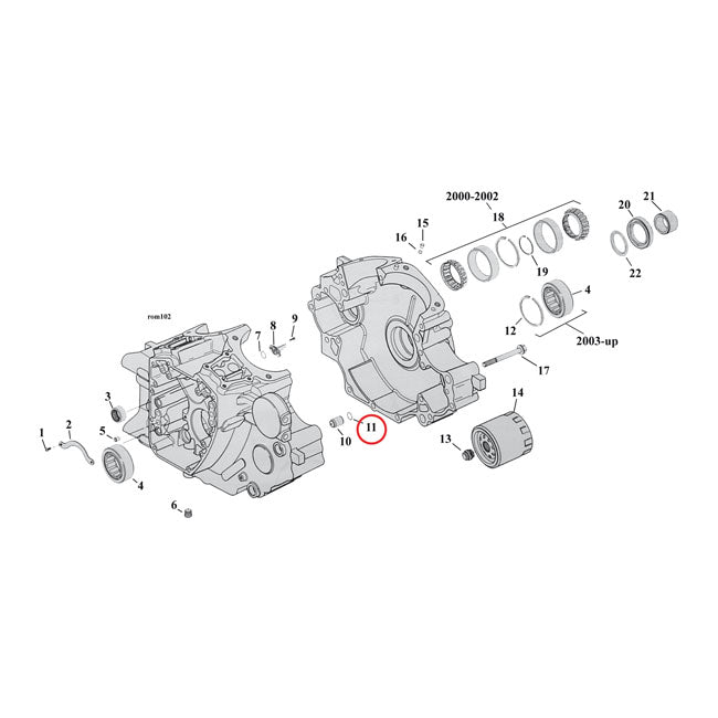 Cometic o-ring, cyl. head / oil pump body / crankcase OIL PUMP SEALS Cometic