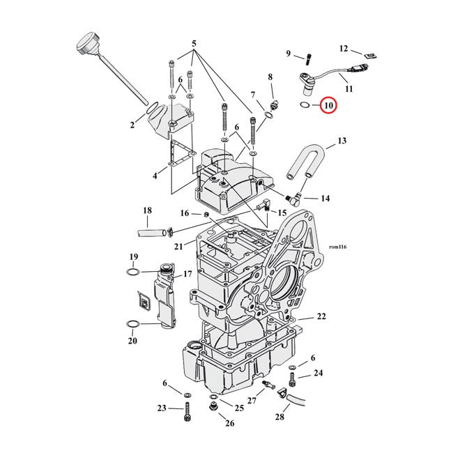 Cometic, o-ring speedo sensor/cooling jet/oil line fitting SPEEDOMETER DRIVES SEALS AND GASKET Cometic