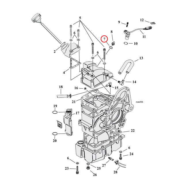 Cometic, O-ring neutral switch / oil pump / crankcase TRANSMISSION O-RINGS AND SEALS Cometic
