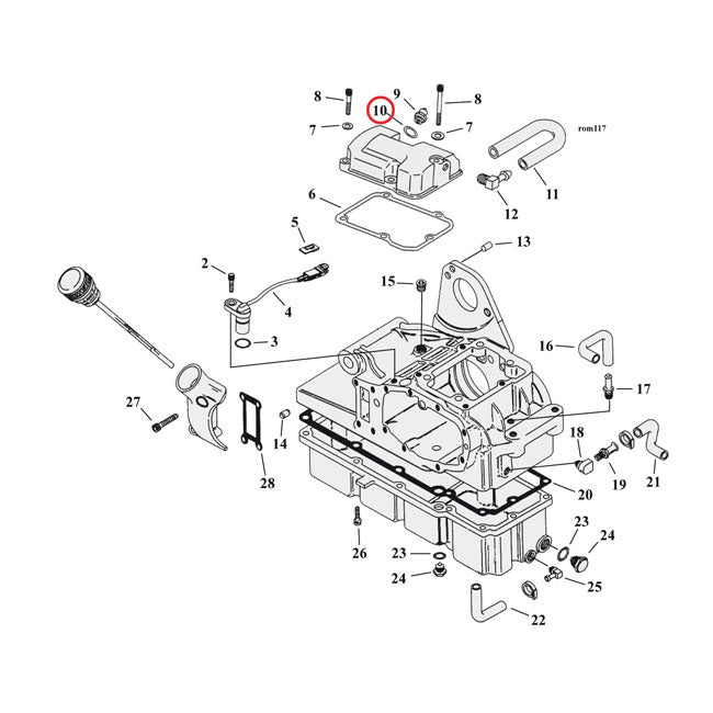 Cometic, O-ring neutral switch / oil pump / crankcase TRANSMISSION O-RINGS AND SEALS Cometic