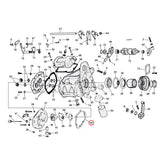 Cometic, gasket transmission end cover. .031" fiber TRANSMISSION GASKETS END COVER Cometic