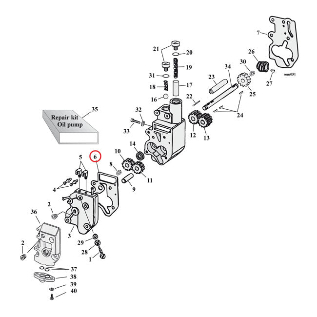 Cometic, oil pump body to cover gasket. .010" fiber OIL PUMP GASKETS Cometic