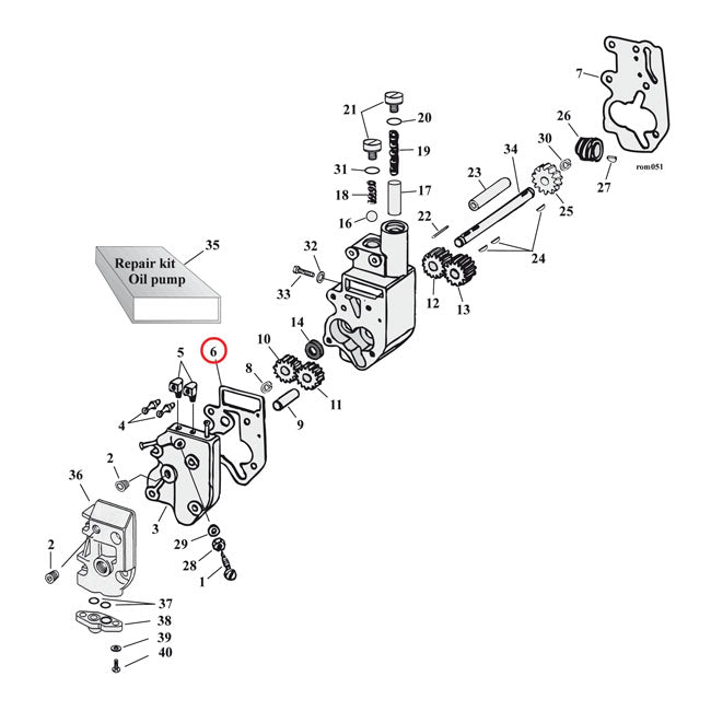 Cometic, oil pump body to cover gasket. Fiber OIL PUMP GASKETS Cometic