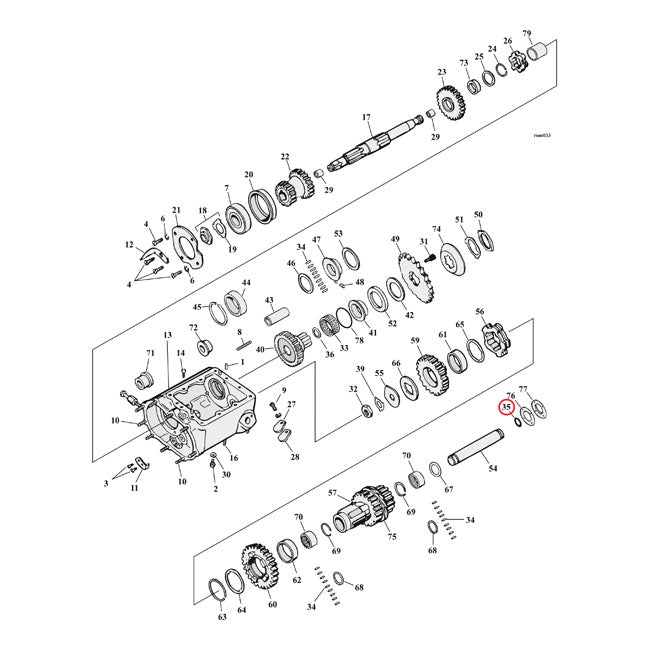 Cometic, O-ring countershaft / rocker arm shaft TRANSMISSION O-RINGS AND SEALS Cometic