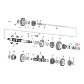 Cometic, O-ring transmission mainshaft. Right end TRANSMISSION O-RINGS AND SEALS Cometic