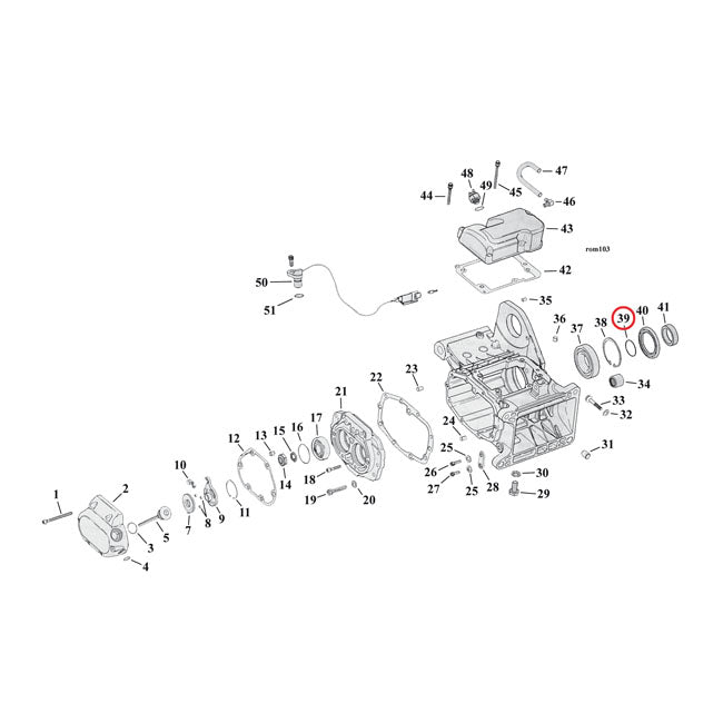 Cometic Main Shaft Quad Seal Evo Transmission O-Rings And Seals Cometic