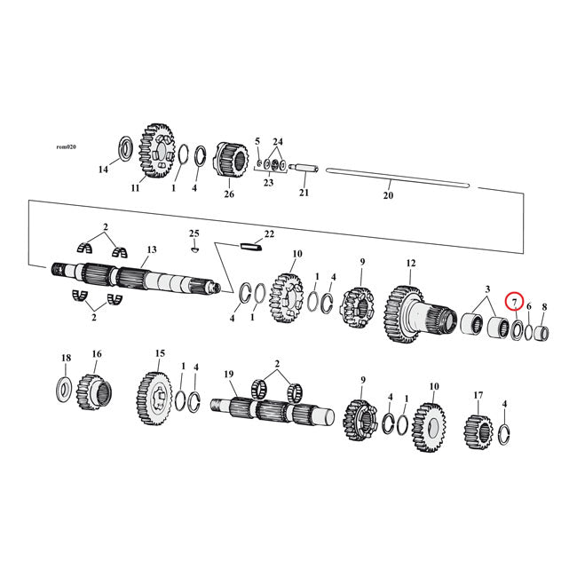 Cometic Main Drive Gear Seal Evo Bt Transmission O-Rings And Seals Cometic