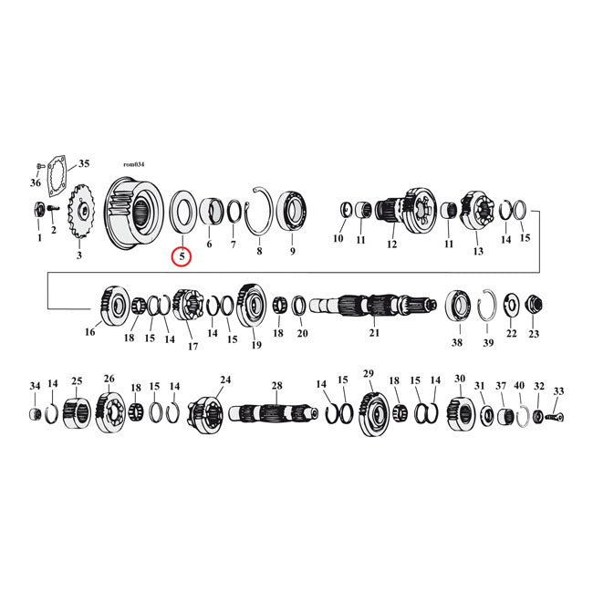 Cometic Main Shaft Seal Evo Transmission O-Rings And Seals Cometic