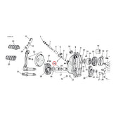 Cometic flat O-ring, kickstart shaft STARTER MOTOR GASKETS AND SEALS Cometic