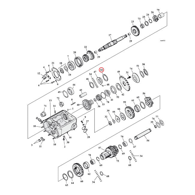 Cometic, cork washer transmission mainshaft TRANSMISSION O-RINGS AND SEALS Cometic
