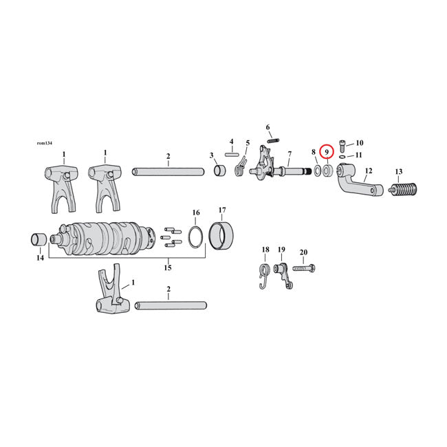 Cometic Clutch Release Lever O Ring Evo Bt Shifter Shaft Seals Cometic