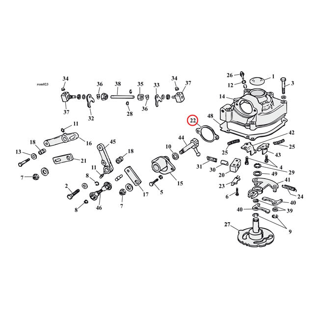 Cometic, gasket transmission shifter shaft cover. Fiber TRANSMISSION GASKETS TOP COVER Cometic