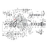 Cometic, transmission bearing housing gasket. Fiber TRANSMISSION GASKETS SIDE COVER Cometic