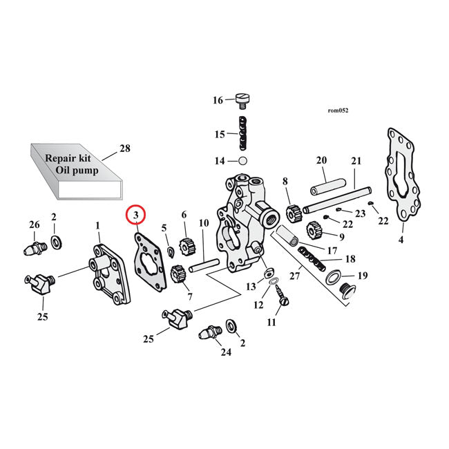 Cometic, oil pump body to cover gasket OIL PUMP GASKETS Cometic