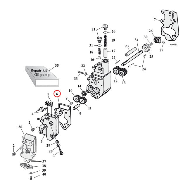 Cometic, oil pump body to cover gasket. .010" Fiber OIL PUMP GASKETS Cometic