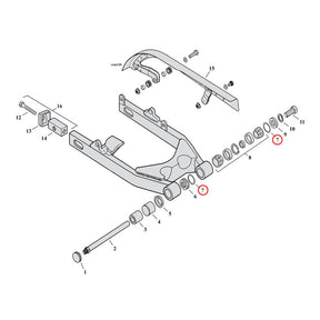 Cometic, o-ring filler cap primary / swingarm DERBY COVER GASKETS/SEALS Cometic