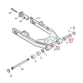 Cometic, o-ring filler cap primary / swingarm DERBY COVER GASKETS/SEALS Cometic