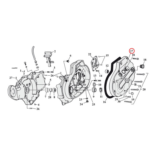 Cometic, o-ring filler cap primary / swingarm DERBY COVER GASKETS/SEALS Cometic