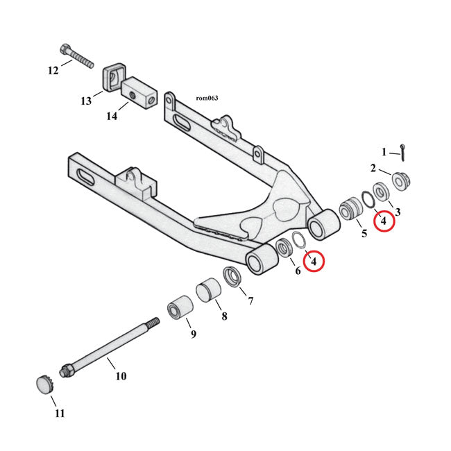 Cometic, o-ring filler cap primary / swingarm DERBY COVER GASKETS/SEALS Cometic