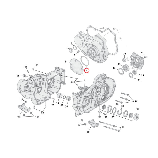 Cometic Clutch Cover O Ring Xl Derby Cover Gaskets/Seals Cometic