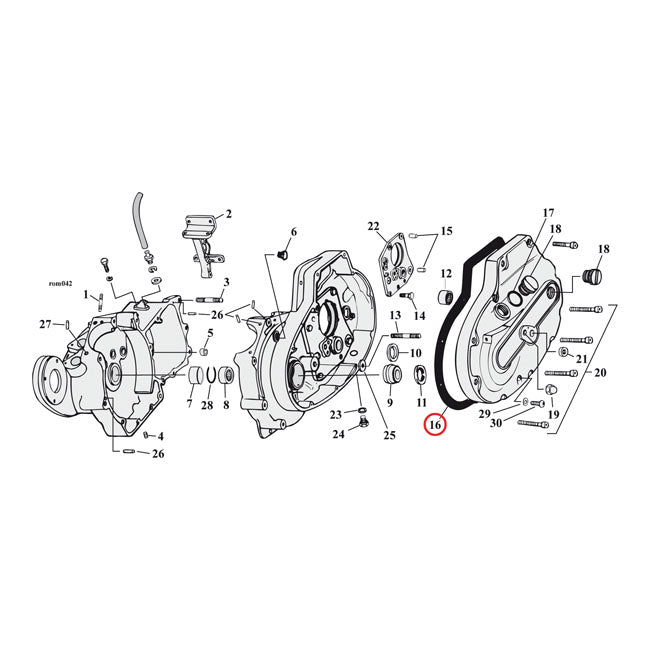 Cometic Primary Gasket Afm 0.060" Primary Cover Gaskets Cometic