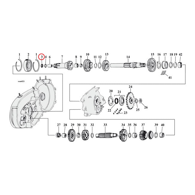 Cometic, oil seal clutch gear XL TRANSMISSION MISC Cometic