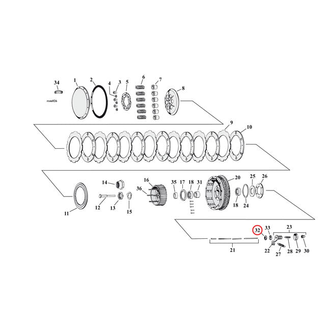 Cometic, oil seal clutch release rod TRANSMISSION O-RINGS AND SEALS Cometic