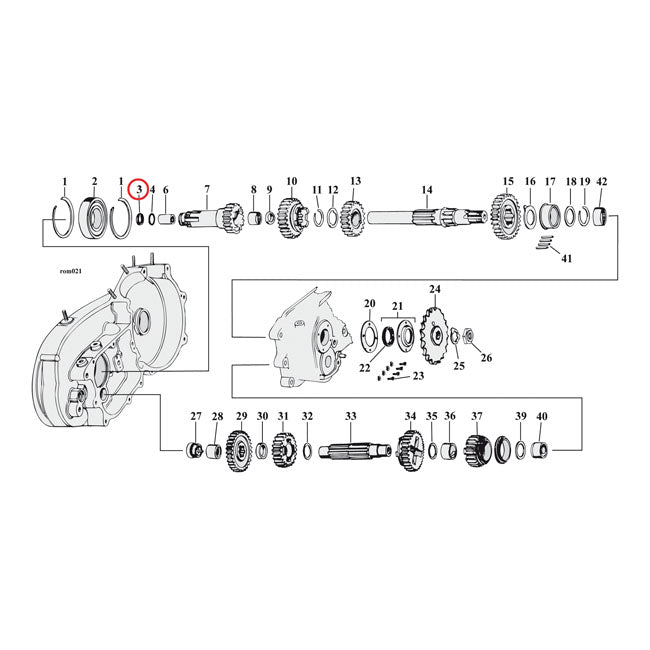 Cometic, oil seal clutch gear XL TRANSMISSION MISC Cometic