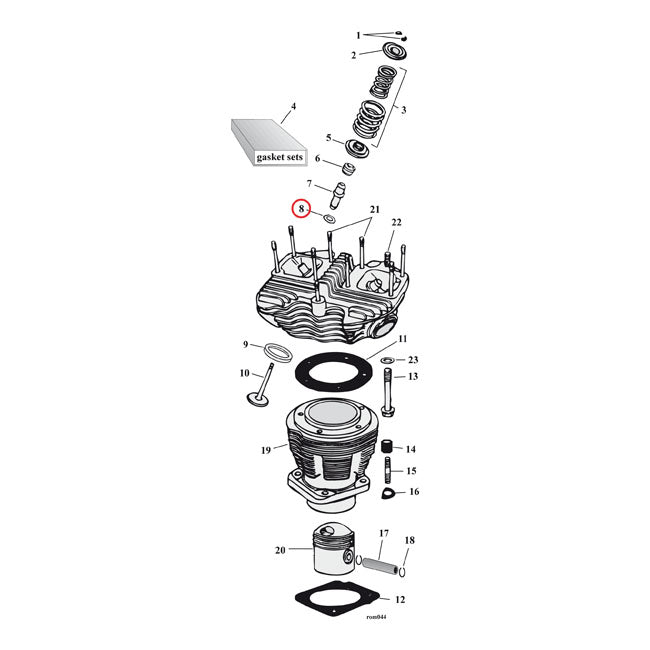 Cometic, valve guide gaskets VALVE GUIDES GASKETS AND SEALS Cometic