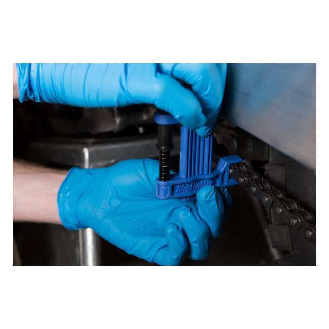 Motion Pro Chain Slack Setter Lightweight Aluminum Nylon Blue Black Tools Chain Motion Pro