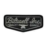 Biltwell Logo patch 3" black/grey PATCHES Biltwell