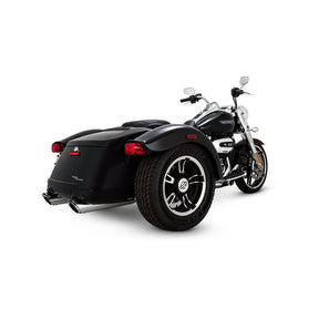 Vance & Hines Slip-On Twin Slash Round, Chrome - 17+ Trike Exhaust Slip-Ons And Mufflers Vance & Hines