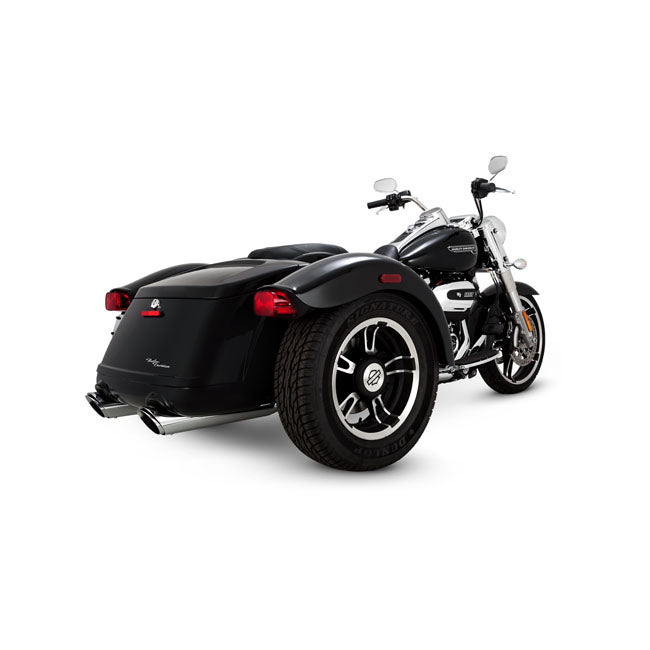 Vance & Hines Slip-On Twin Slash Round, Chrome - 17+ Trike Exhaust Slip-Ons And Mufflers Vance & Hines