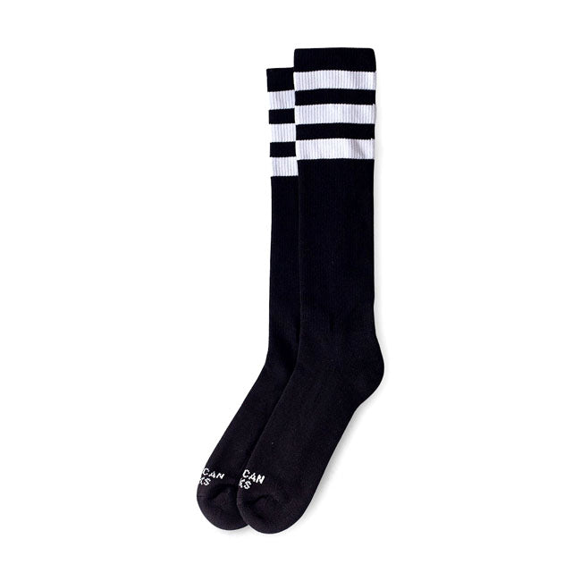 American Socks Black triple Knee High socks Socks American Socks