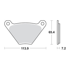 SBS, brake pads. Street Carbon Tech (organic) BRAKE PADS Sbs