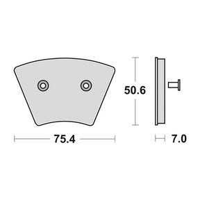 SBS, brake pads. Street Ceramic (organic) BRAKE PADS Sbs