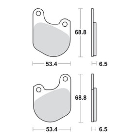 SBS, brake pads. Street Ceramic (organic) BRAKE PADS Sbs