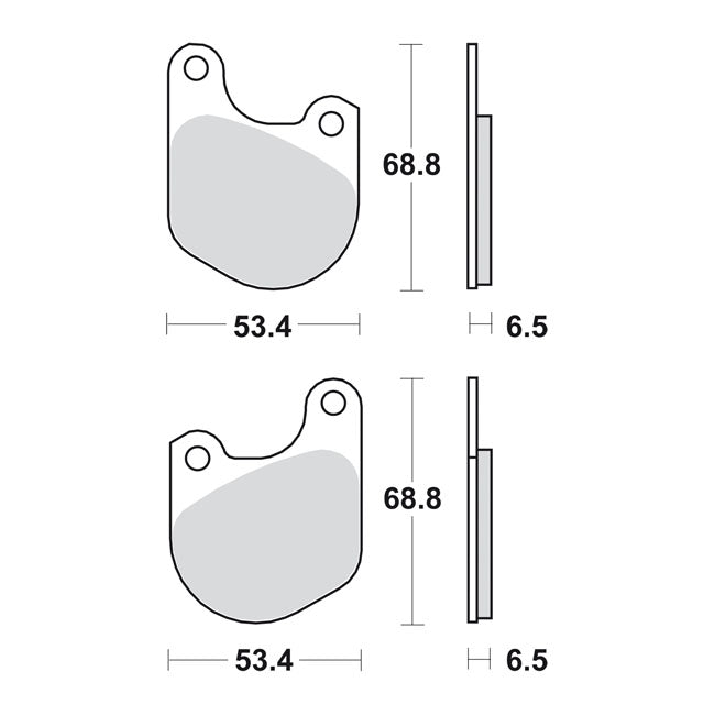 SBS, brake pads. Street Ceramic (organic) BRAKE PADS Sbs