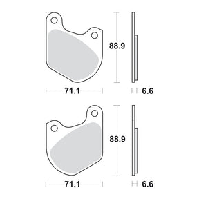 SBS, brake pads. Street Ceramic (organic) BRAKE PADS Sbs
