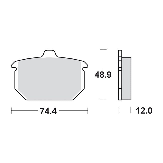 SBS brake pads, street ceramic BRAKE PADS Sbs