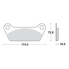SBS brake pads, street ceramic BRAKE PADS Sbs