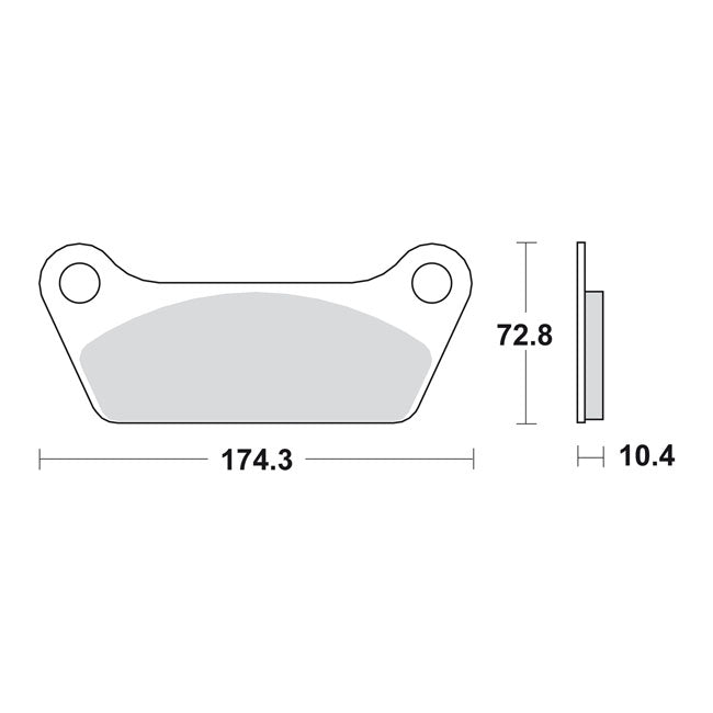 SBS brake pads, street ceramic BRAKE PADS Sbs