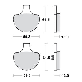 SBS, brake pads. Street Ceramic (organic) BRAKE PADS Sbs