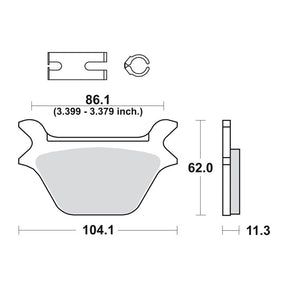SBS brake pads street carbon tech BRAKE PADS Sbs