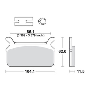 SBS brake pads, street ceramic BRAKE PADS Sbs