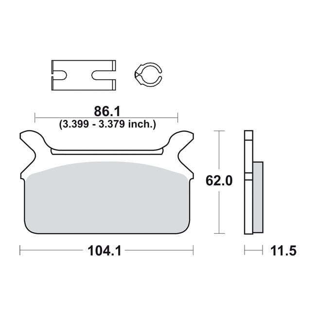 SBS brake pads, street ceramic BRAKE PADS Sbs