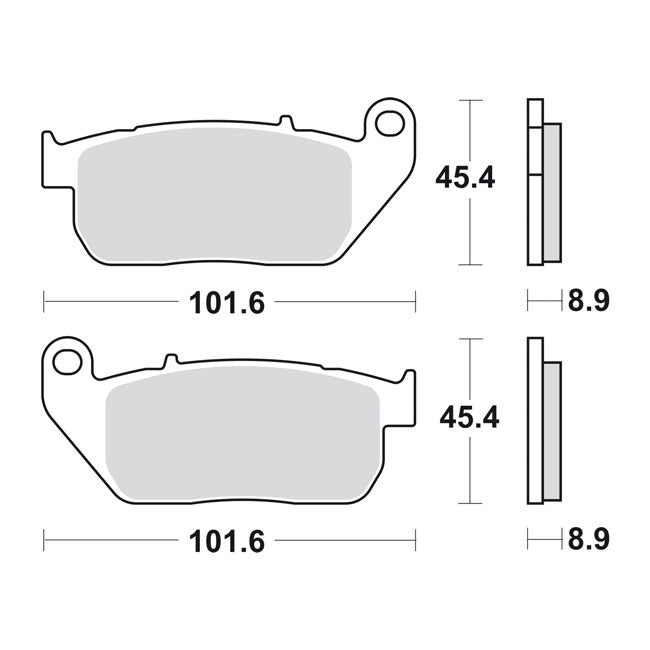Sbs Brake Pad Sbs 807 Hhs Brake Pads Sbs